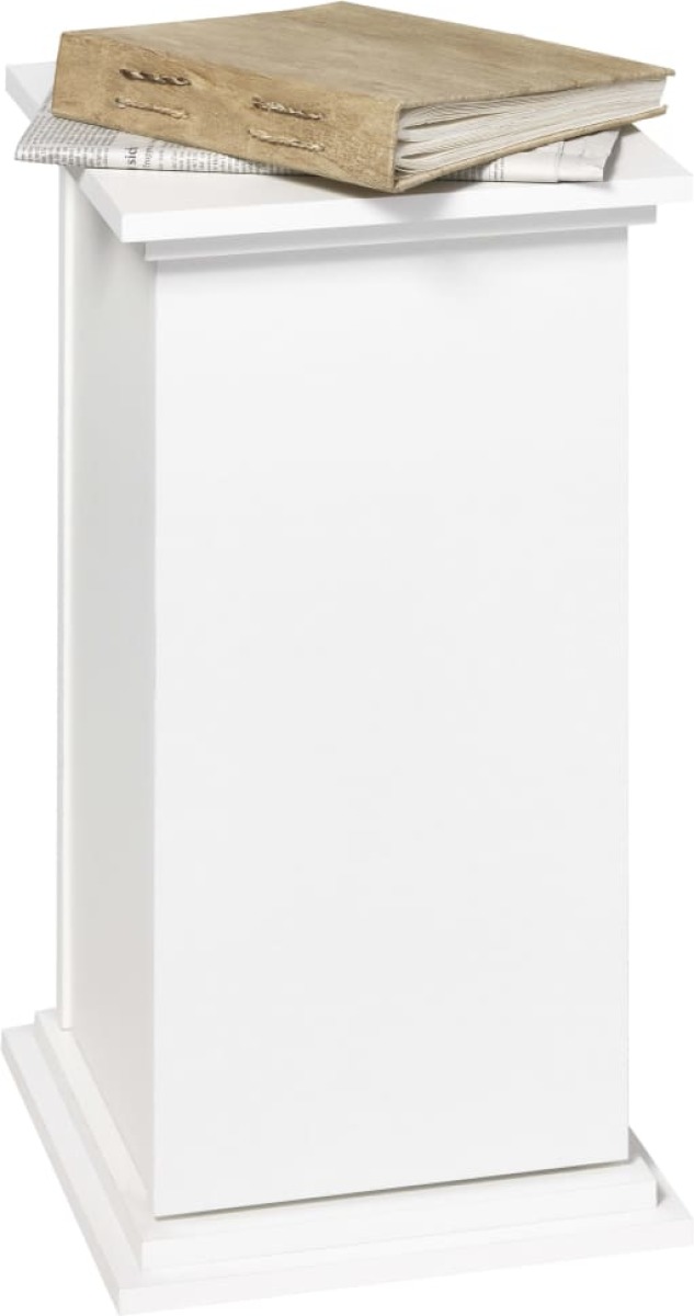FMD Bijzettafel met deur 57,4 cm wit