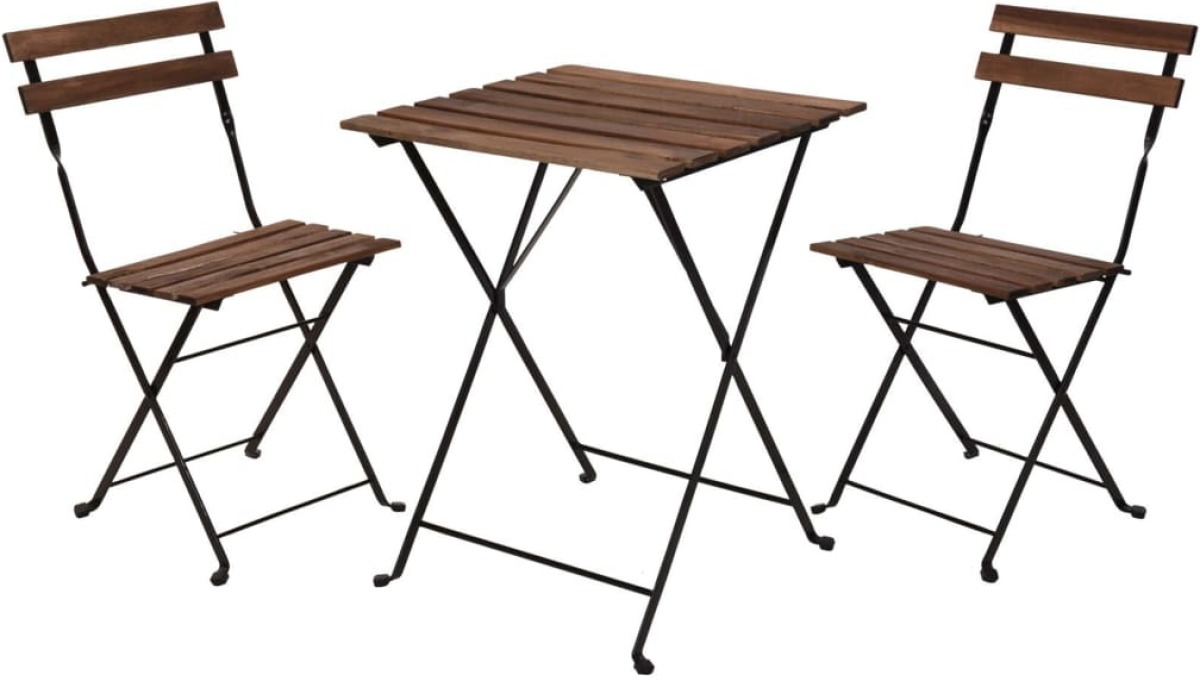 ProGarden 3-delige Bistroset zwart
