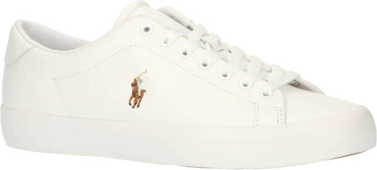 Polo ralph lauren Longwood leren sneakers wit