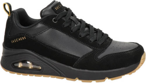 Skechers Street Los Angeles leren sneakers zwart