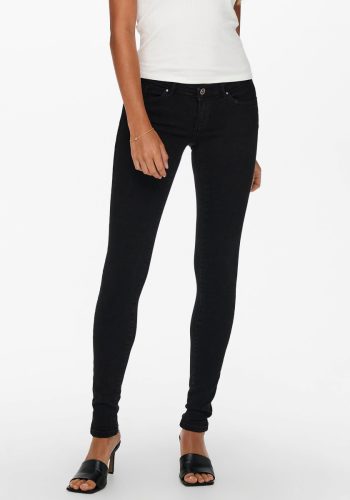 Only low waist skinny jeans ONLCORAL LIFE SL SK POWER AZG3659 NOOS black denim