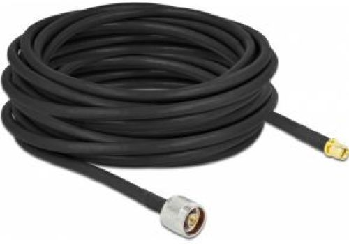 Delock 90449 coax-kabel LMR300 10 m SMA Zwart