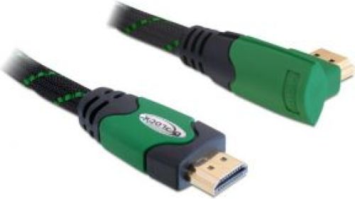 Delock 5m High Speed HDMI 1.4 5m HDMI HDMI Zwart, Groen HDMI kabel