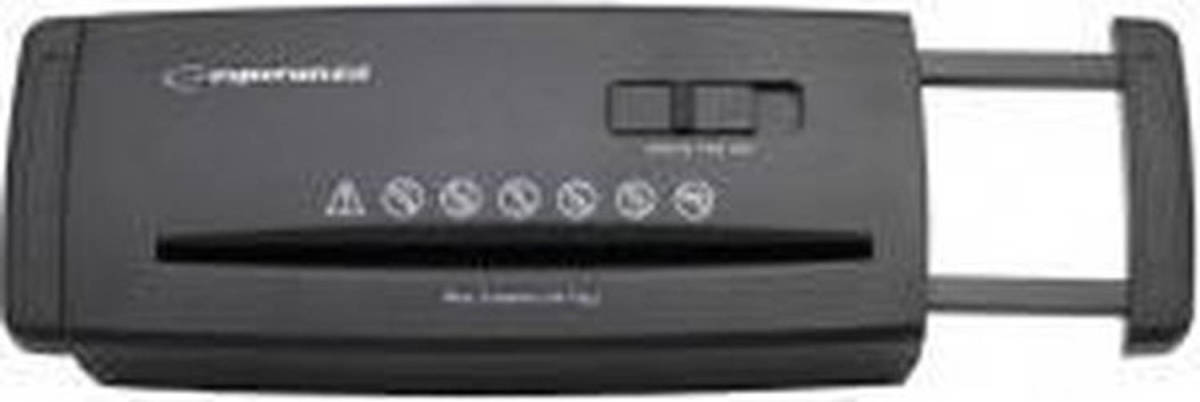Esperanza EN104 papiervernietiger Reepversnippering 22 cm Zwart