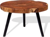 VidaXL Salontafel boomstam (55-60)x40 cm massief acaciahout