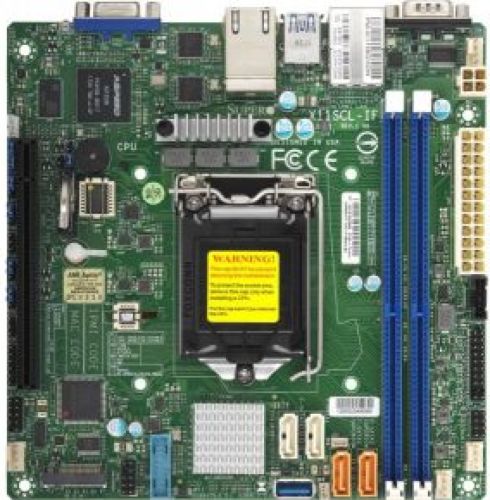 Supermicro X11SCL-IF server-/werkstationmoederbord LGA 1151 (Socket H4) Mini-ITX Intel C242