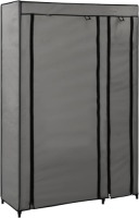 VidaXL Kledingkast opvouwbaar 110x45x175 cm stof grijs