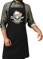 Bellatio Decorations Schort grill reaper zwart voor heren
