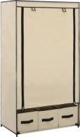 VidaXL Kledingkast 87x49x159 cm stof crème