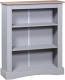 VidaXL Boekenkast 3 planken 81x29x100 cm grenenhout Corona-stijl grijs