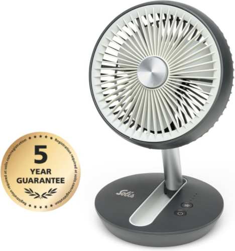 Solis 7586 Charge & Go Fan Statiefventilator Grijs