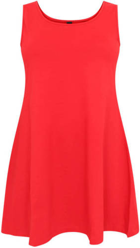 Yoek top COTTON rood