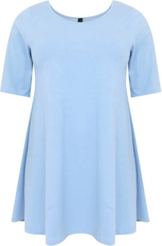 Yoek tuniek COTTON lichtblauw