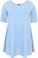 Yoek tuniek COTTON lichtblauw