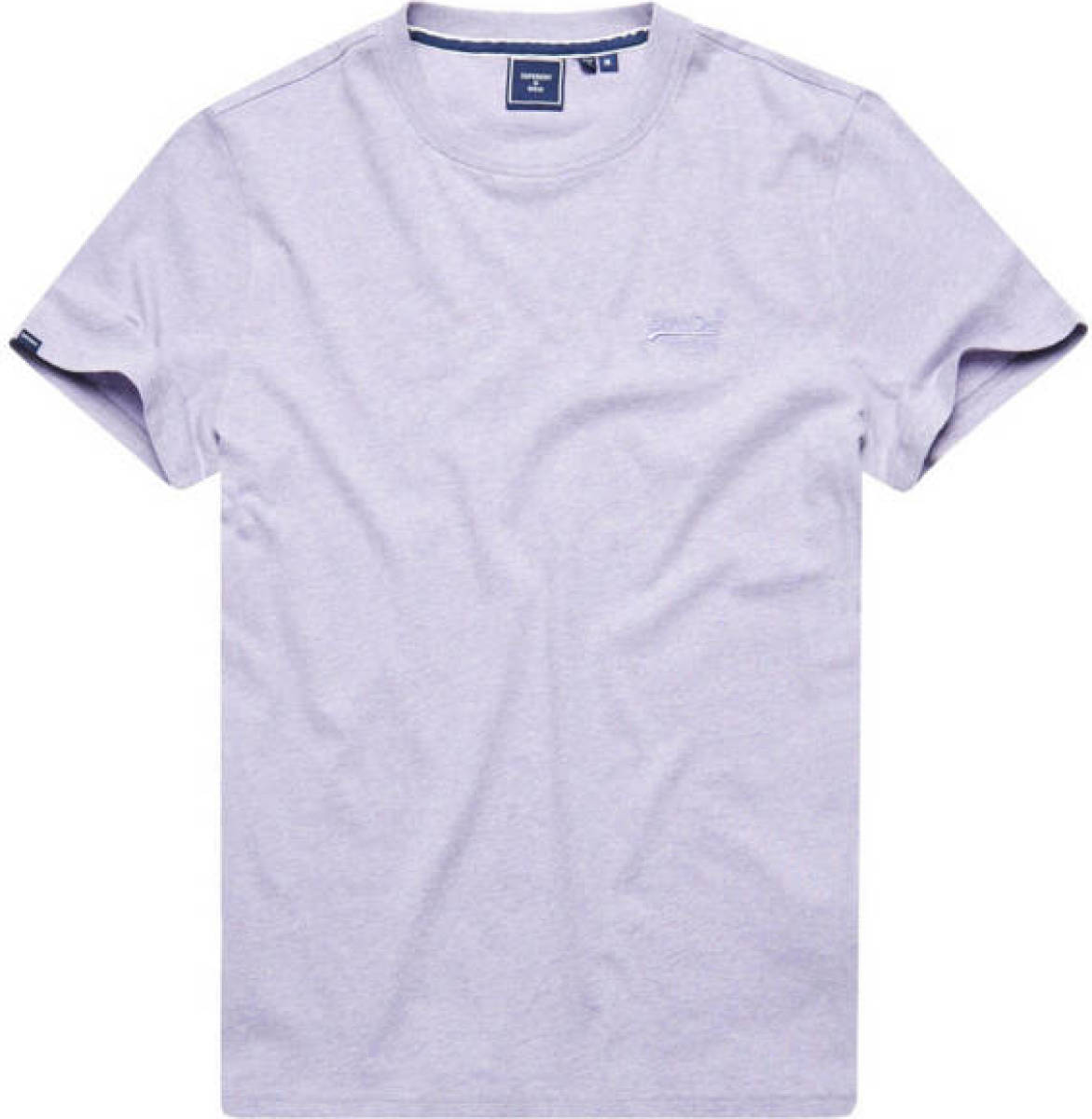 Superdry T-shirt met logo pale lilac marl