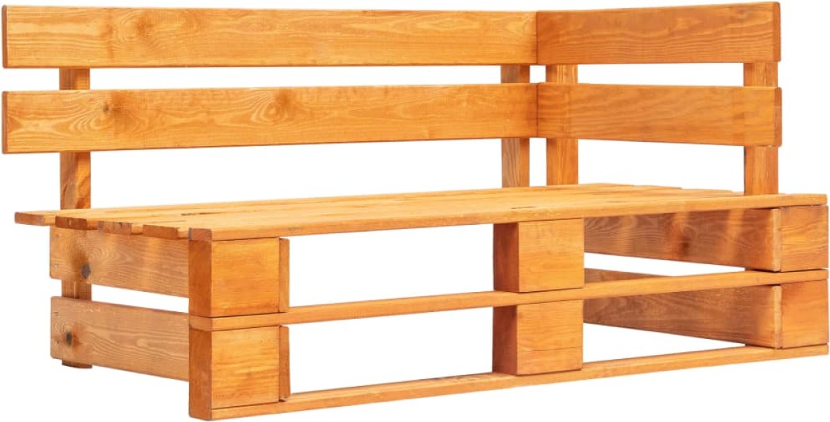 VidaXL Tuinhoekbank pallet hout honingbruin