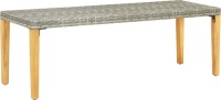 VidaXL Tuinbank 80 cm poly rattan grijs