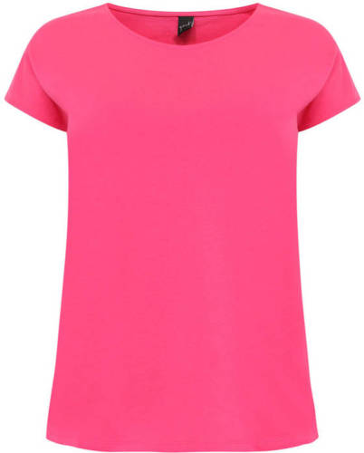 Yoek T-shirt COTTON roze
