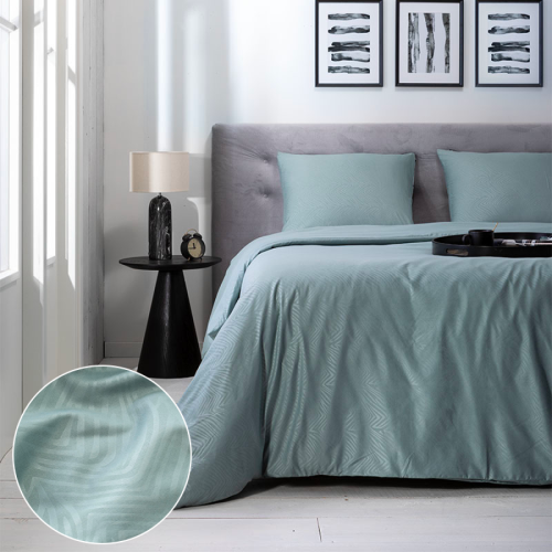 Fresh & Co Embossed Zebra - Groen 1-persoons (140 x 220 cm + 1 kussensloop)