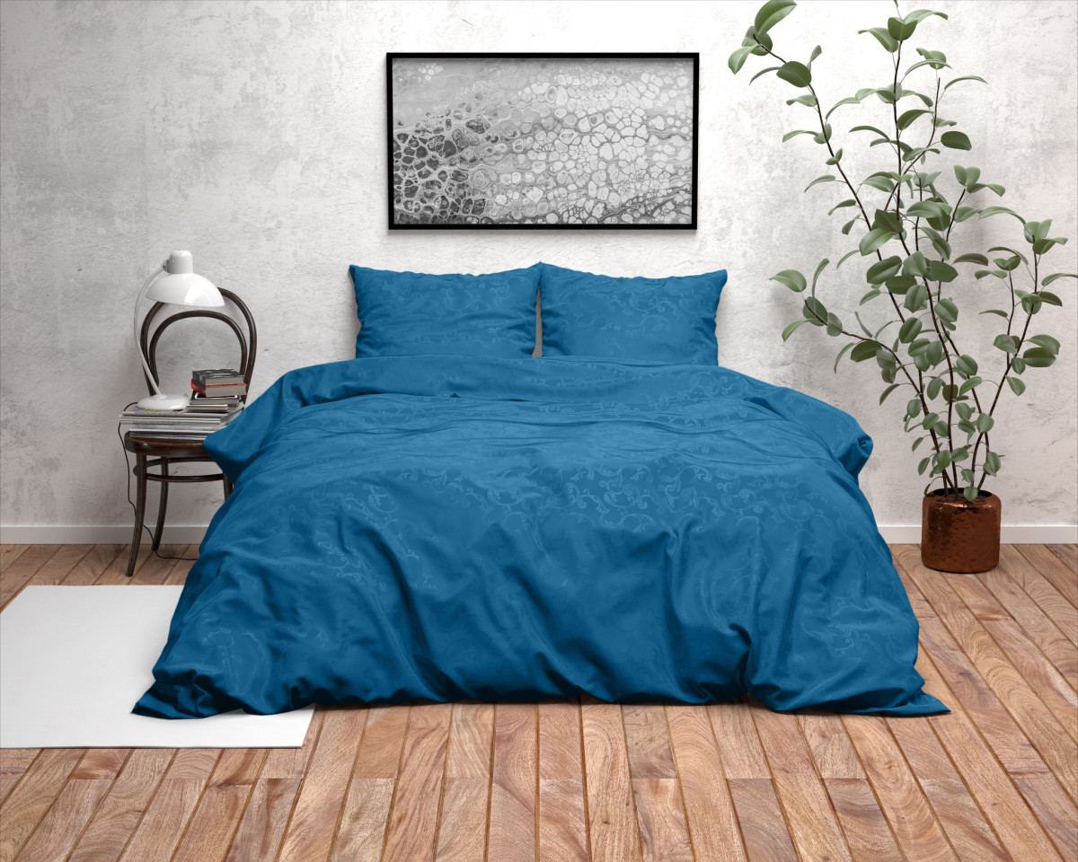 Zensation Gaia - Turquoise Lits-jumeaux (240 x 200/220 cm + 2 kussenslopen) Dekbedovertrek