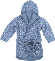 Meyco hydrofiele badjas Bubbles denim blauw