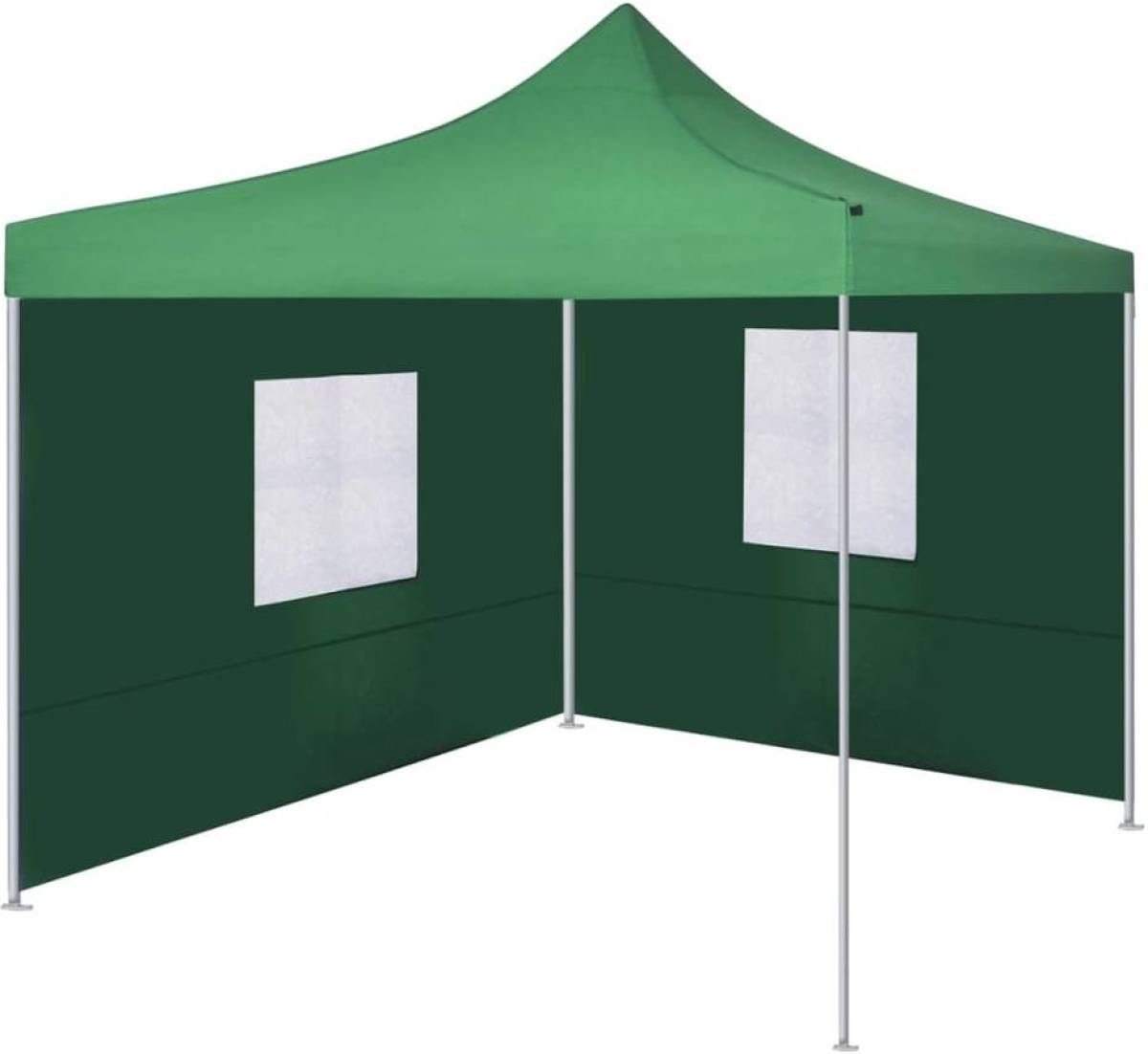 VidaXL Vouwtent met 2 wanden 3x3 m groen