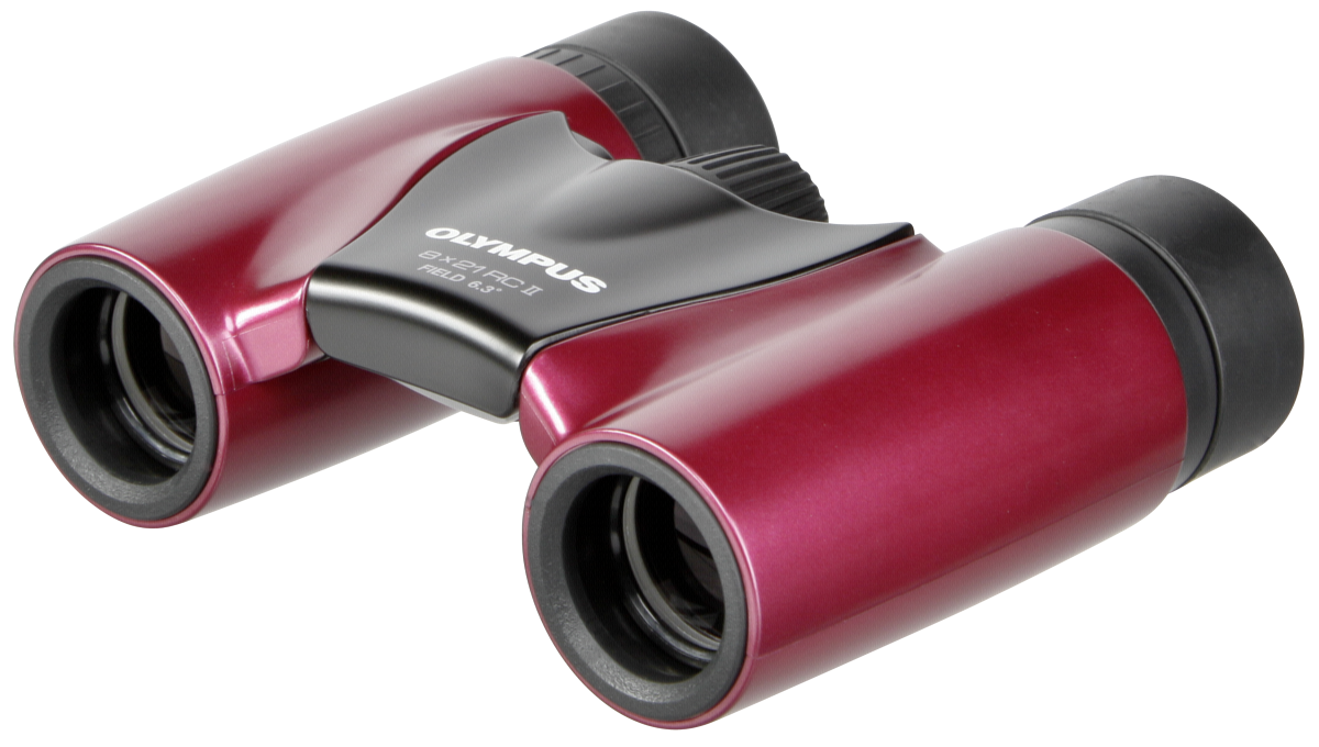 Olympus 8x21 RC II Metal Magenta Verrekijker + Case