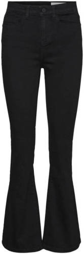 NOISY MAY high waist flared jeans NMSALLIE zwart