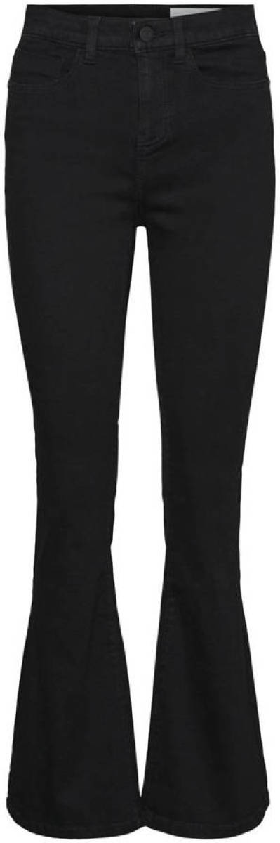 NOISY MAY high waist flared jeans NMSALLIE zwart