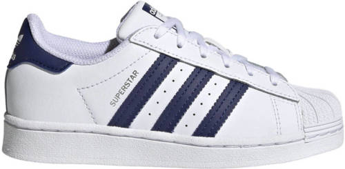 adidas Originals Superstar sneakers wit/donkerblauw/wit