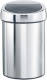 Brabantia Touch Bin wandafvalemmer 3 liter met kunststof binnenemmer - Brilliant Steel