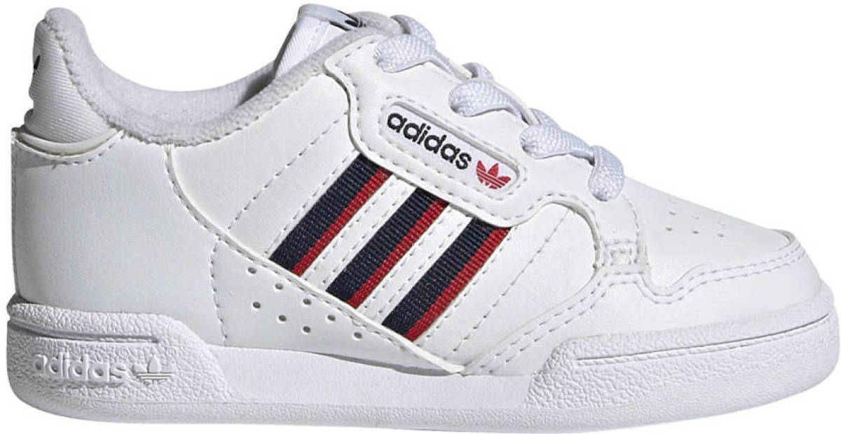 adidas Originals Continental 80 Stripes sneakers wit/donkerblauw/rood