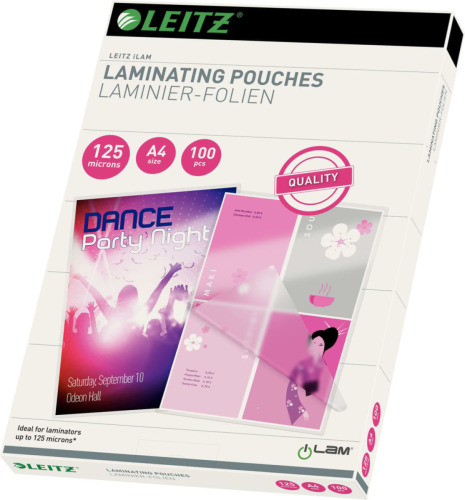 Leitz Lamineerhoes  A4 2X125 Eva (100 suks)