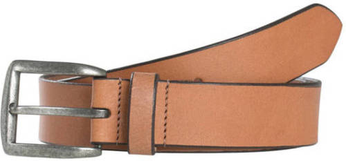 PIECES leren riem Nady cognac