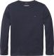 Tommy hilfiger longsleeve van biologisch katoen donkerblauw