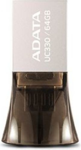 ADATA UC330 64GB USB 2.0 Type-A Zwart, Zilver USB flash drive