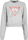 Guess sweater ICON FLEECE met logo lichtgrijs