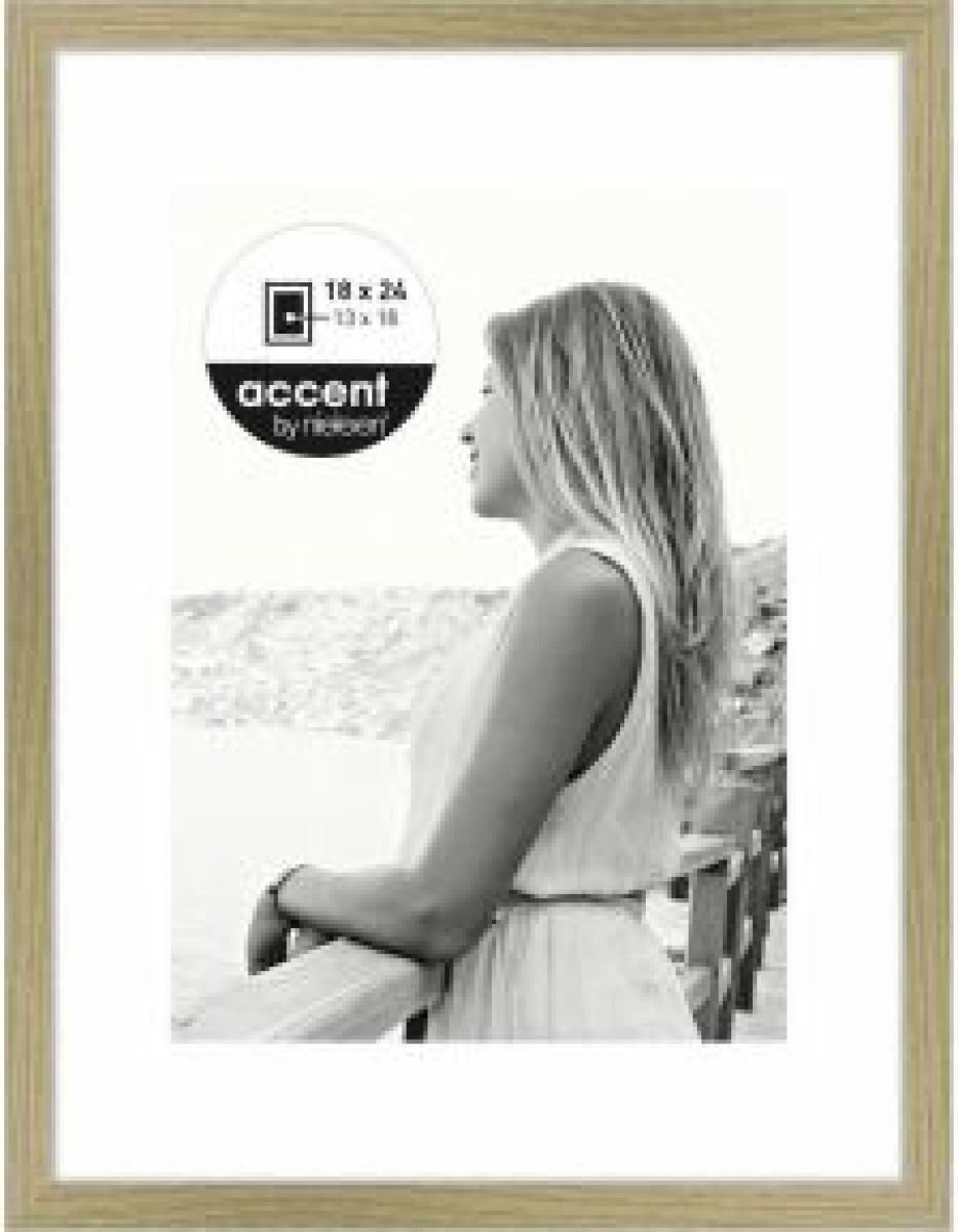 Nielsen Design Nielsen Aura eiken 18x24 hout incl. passepartout 1134002