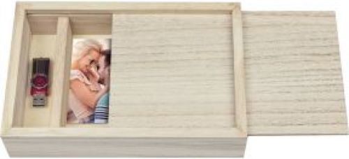 ZEP Box USB 13x18 hout voor foto's en stick CX7557