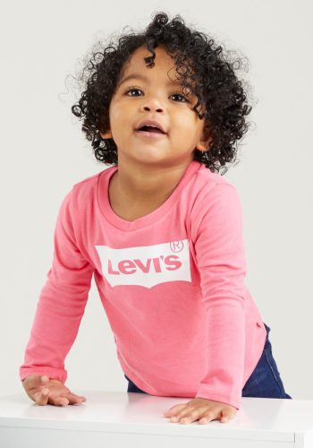 Levi's Kids longsleeve Logo met logo fuchsia