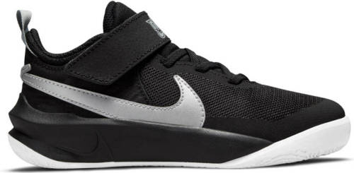 Nike Team Hustle D 10 sneakers zwart/metallic zilver/wit