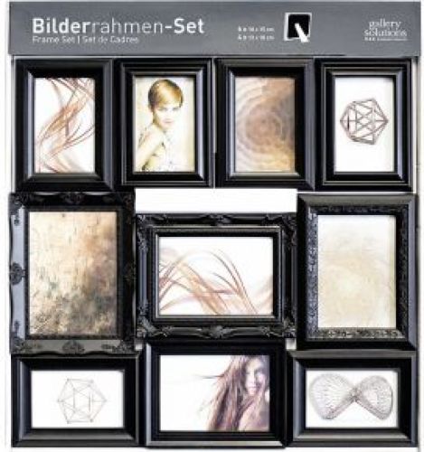 Nielsen Design Nielsen 10er Ornament Set schwarz Kunststoff 8999325