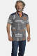 Jan Vanderstorm oversized shirt SIGUDUR Plus Size met contrastbies grijs