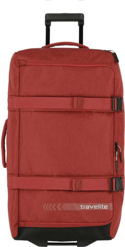 Travelite reistas Kick Off Wheeled Duffle L rood