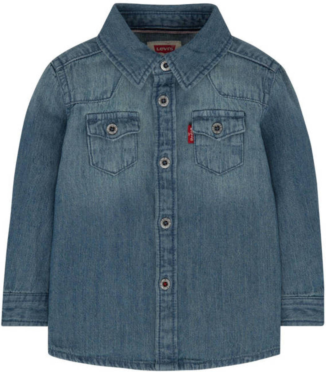 Levi's Kids denim overhemd Barstow western vintage stone
