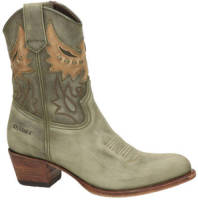 Sendra 16227 Debora leren cowboylaarzen groen
