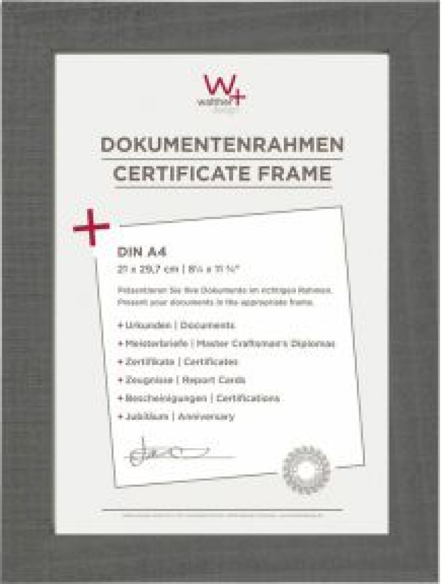 Walther Home DIN A4 21x29.7 hout grijs HO130D