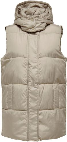 Only Gewatteerd Gilet Dames Grijs