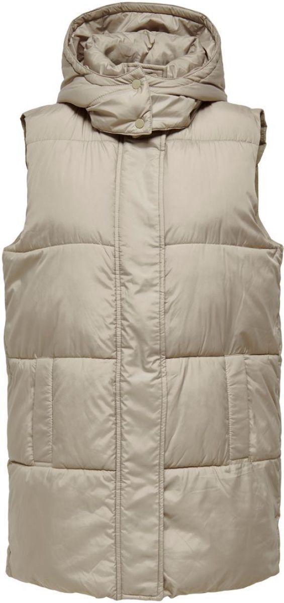Only Gewatteerd Gilet Dames Grijs
