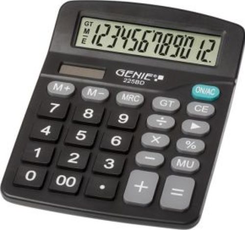 GENIE 225 BD calculator Desktop Basisrekenmachine Zwart